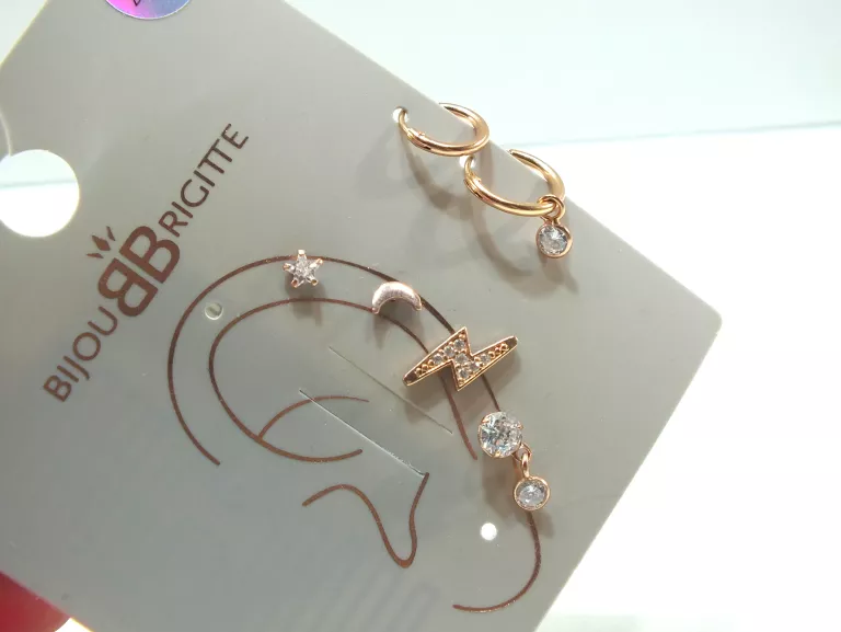 BIJOU BRIGITTE ZESTAW NA UCHO GOLD ROSE