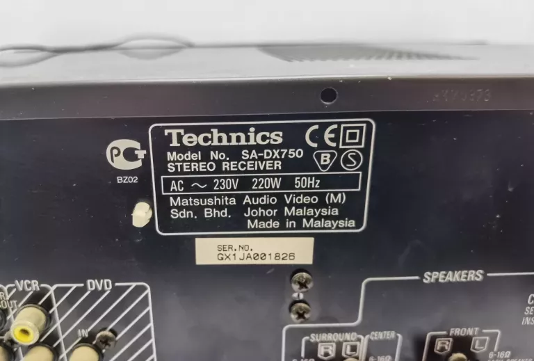 AMPLITUNER TECHNICS SA-DX750 + KABEL + INSTRUKCJE
