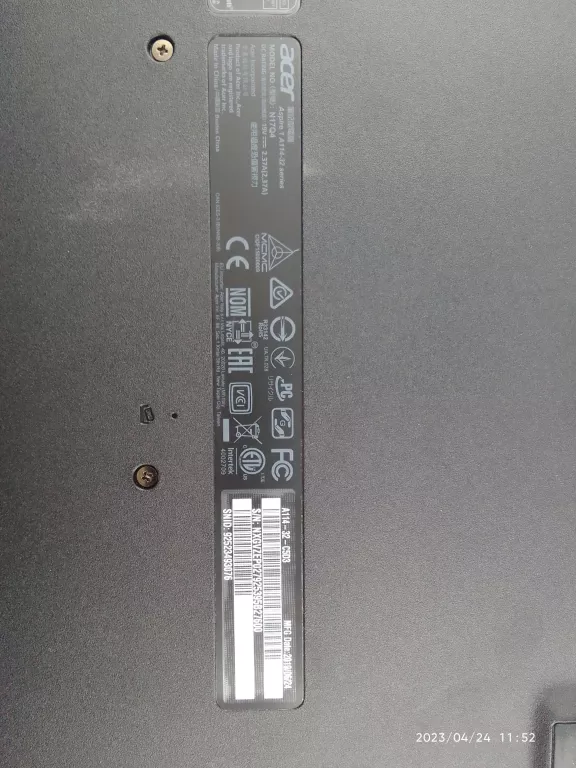 LAPTOP ACER ASPIRE 1 A114-32-C5D3 W 10 I N4000 4G