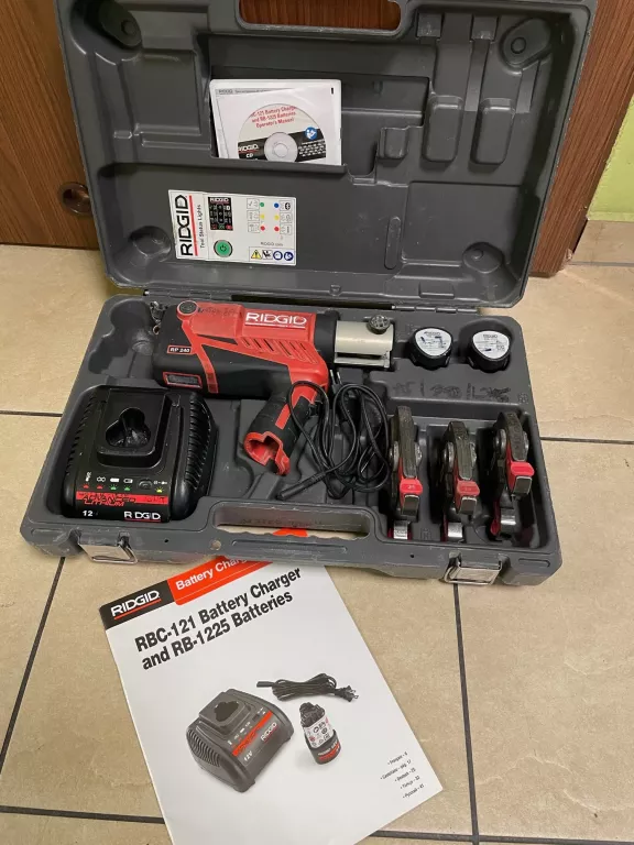 ZACISKARKA DO RUR PRASA RIDGID RP 240 KOMPLET