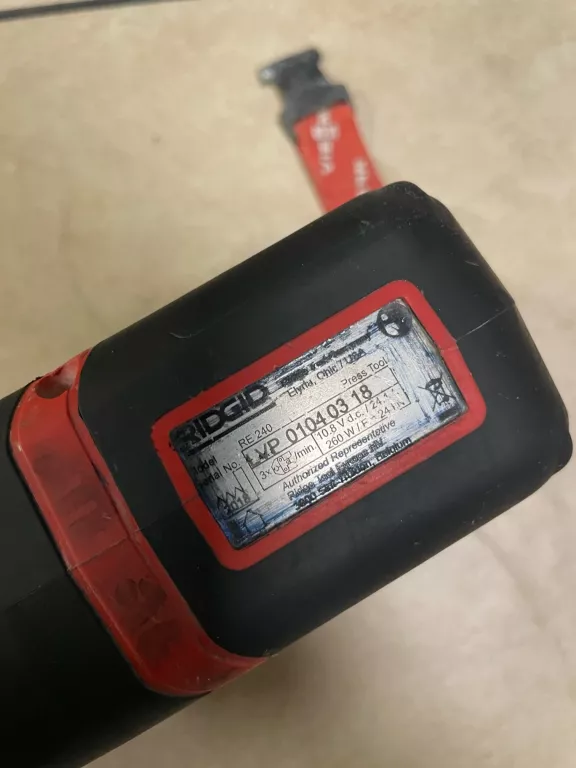 ZACISKARKA DO RUR PRASA RIDGID RP 240 KOMPLET
