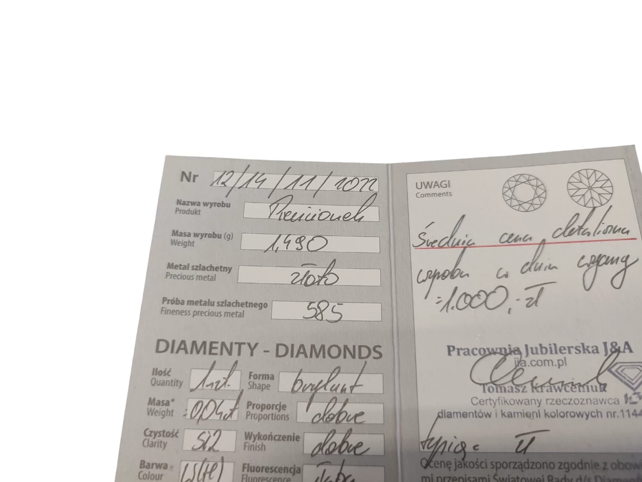 zloty-pierscionek-149g585r8brylant-stan-11323-2