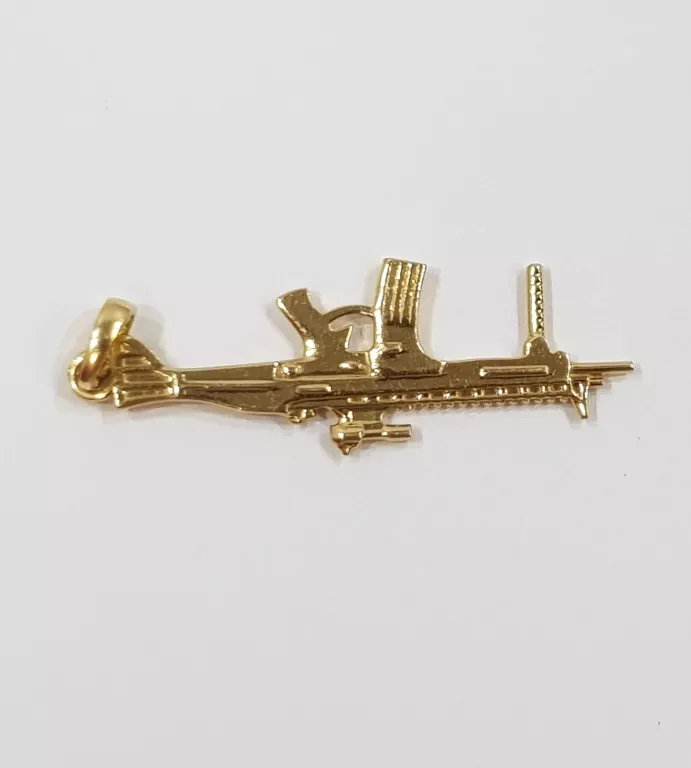 ZŁOTA ZAWIESZKA KARABIN CKM 1,42G 585