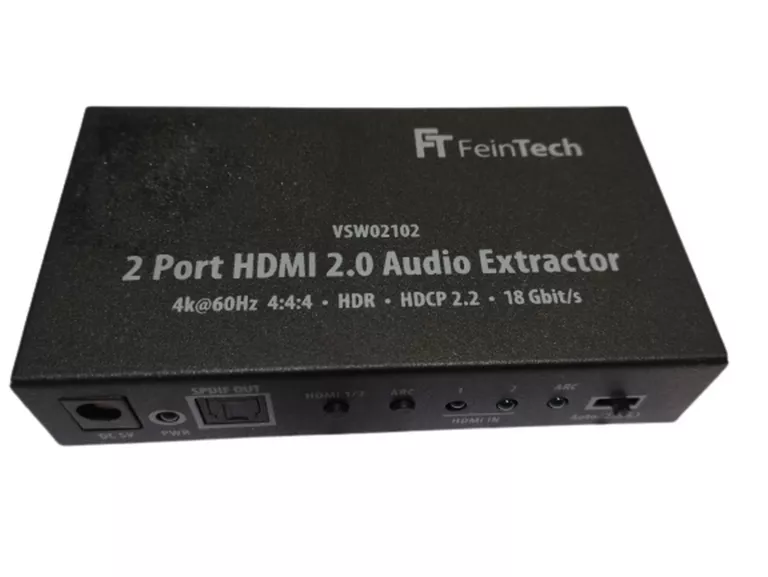 ROZGAŁĘZNIK FEINTECH VSW 02102 2-PORT HDMI 2.0