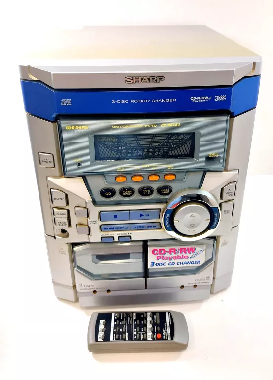 wieza-sharp-cd-ba250h-pilot-kolor-szary