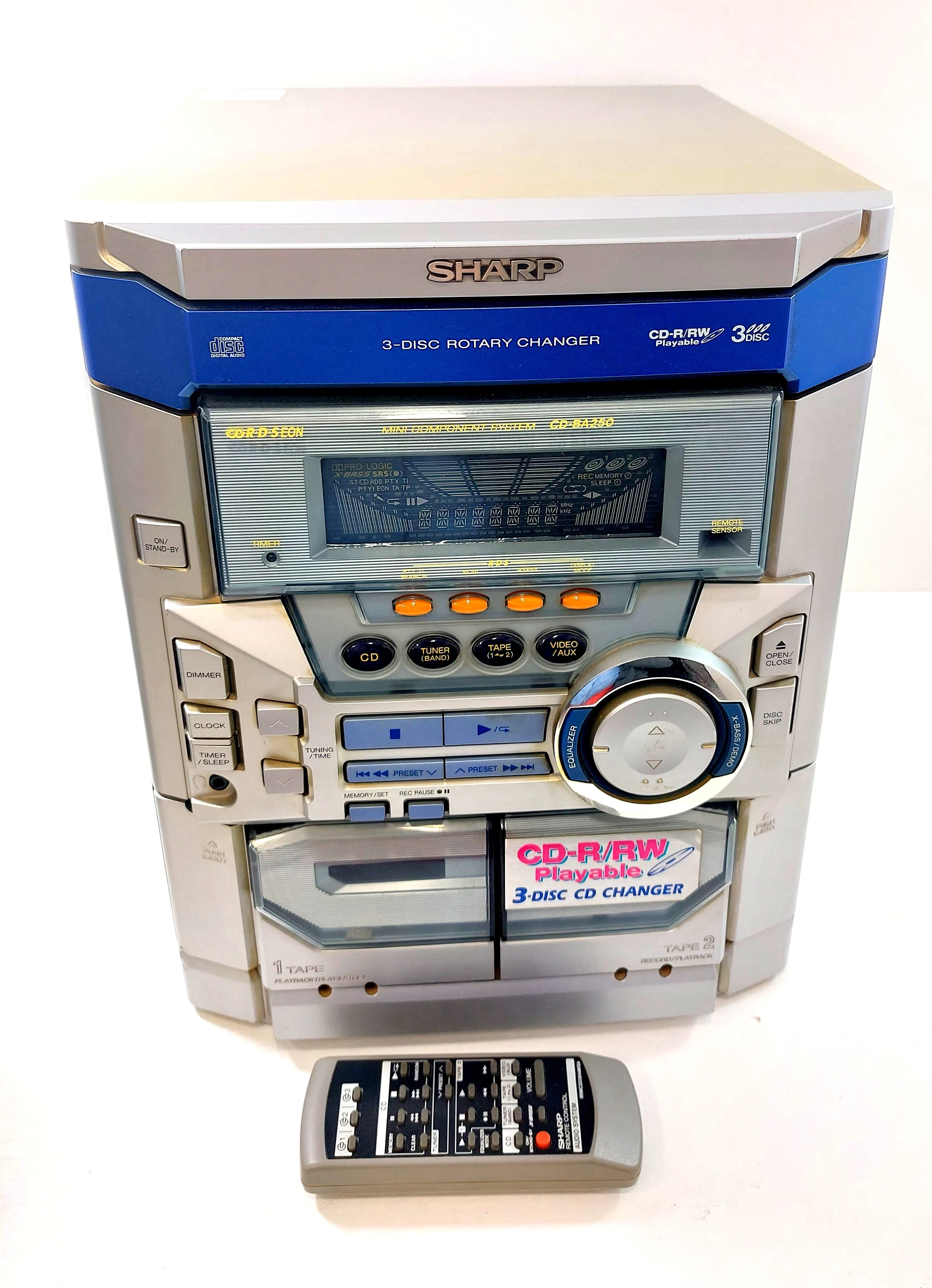 wieza-sharp-cd-ba250h-pilot-kolor-szary