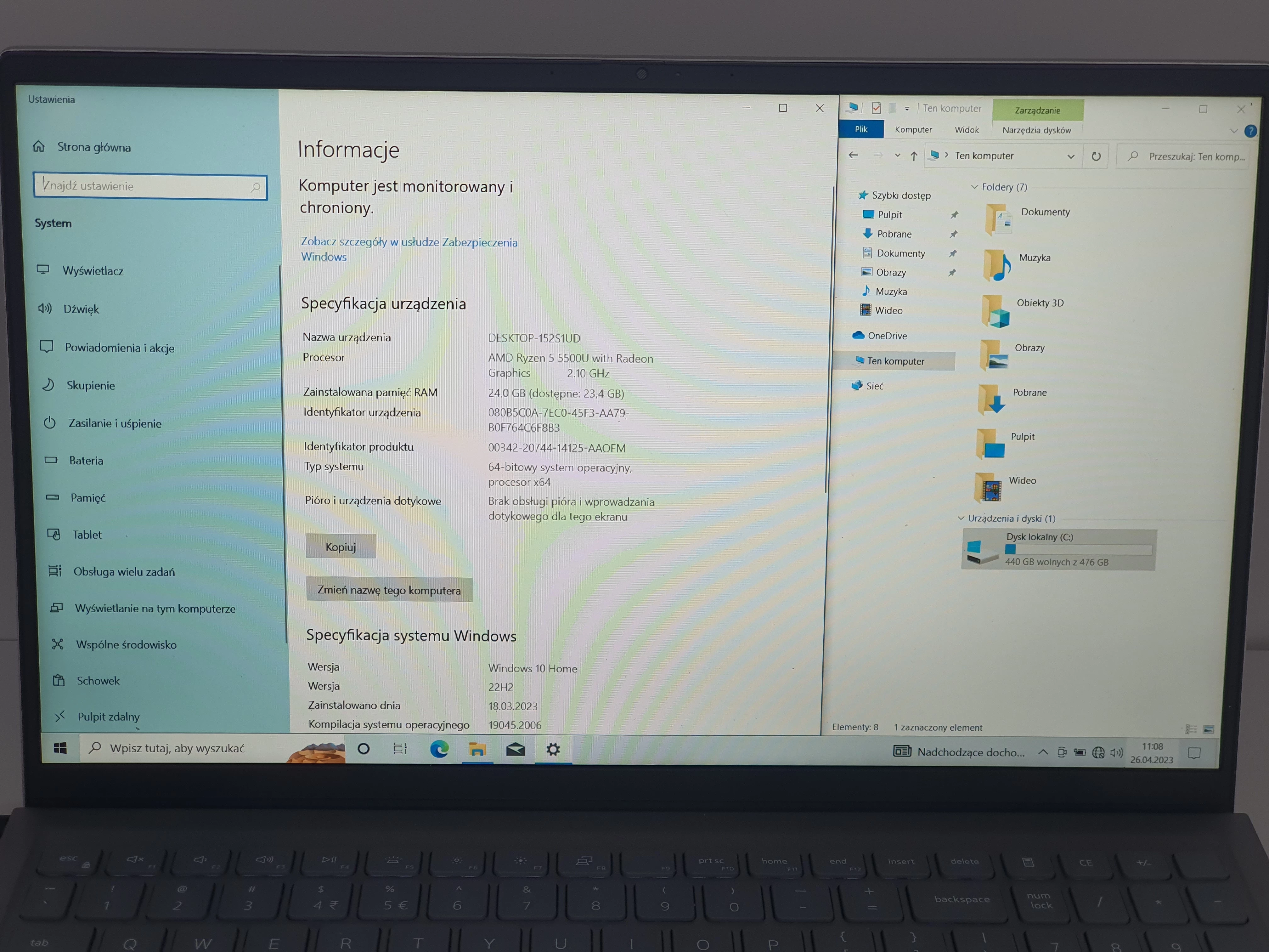 laptop-dell-inspiron-p106f-stan-uzywany