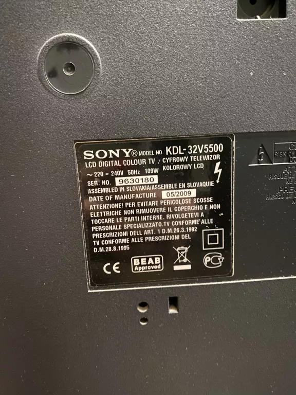 TELEWIZOR SONY BRAVIA KDL-32V5500 @OKAZJA@