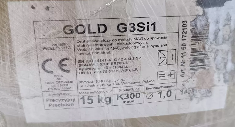 DRUT SPAWALNICZY GOLD LINE MIG MAG SG2 15KG 1,2MM