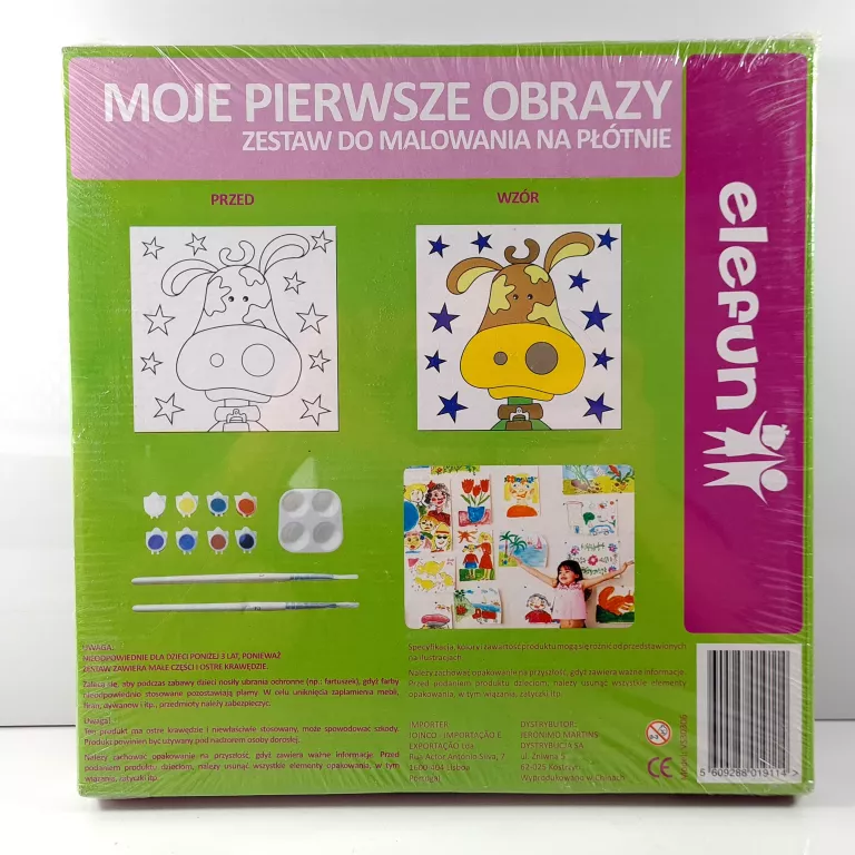 ZESTAW DO MALOWANIA NA PŁÓTNIE ELEFUN
