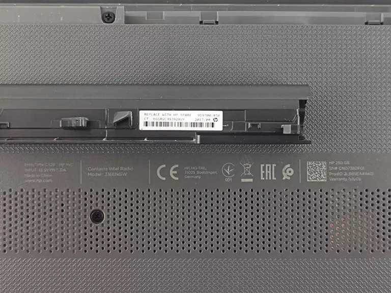 LAPTOP HP 250 G6 15,6'' N3060 4GB 1TB HDD W10!