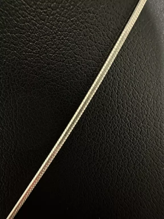 ŁAŃCUSZEK ŻMIJKA KRAWATKA Z FIOLETOWYMI KULECZKAMI 5,8G 925 DAMSKI
