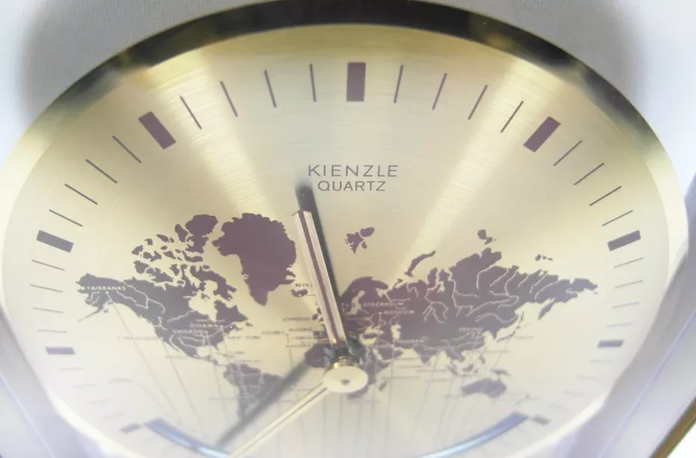 NIEMIECKI ZEGAR ŚWIATOWY KIENZLE QUARTZ H.MOLLER