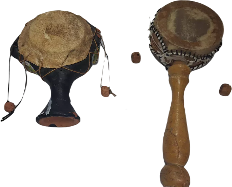 INSTRUMENT PERKUSYJNY X 2 MAŁY BĘBENEK DAMARU