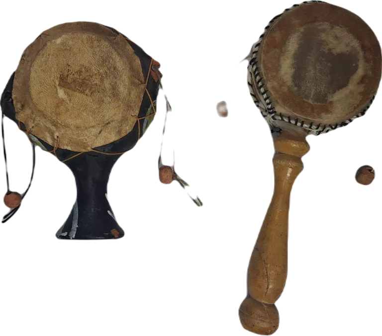 INSTRUMENT PERKUSYJNY X 2 MAŁY BĘBENEK DAMARU