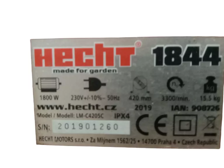 KOSIARKA ELEKTRYCZNA HECHT 1800W