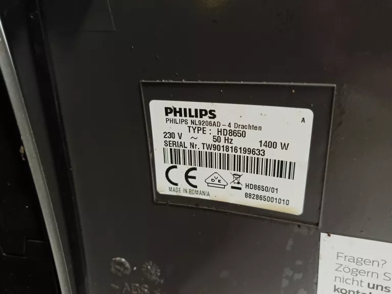EKSPRES CIŚNIENIOWY PHILIPS HD8650