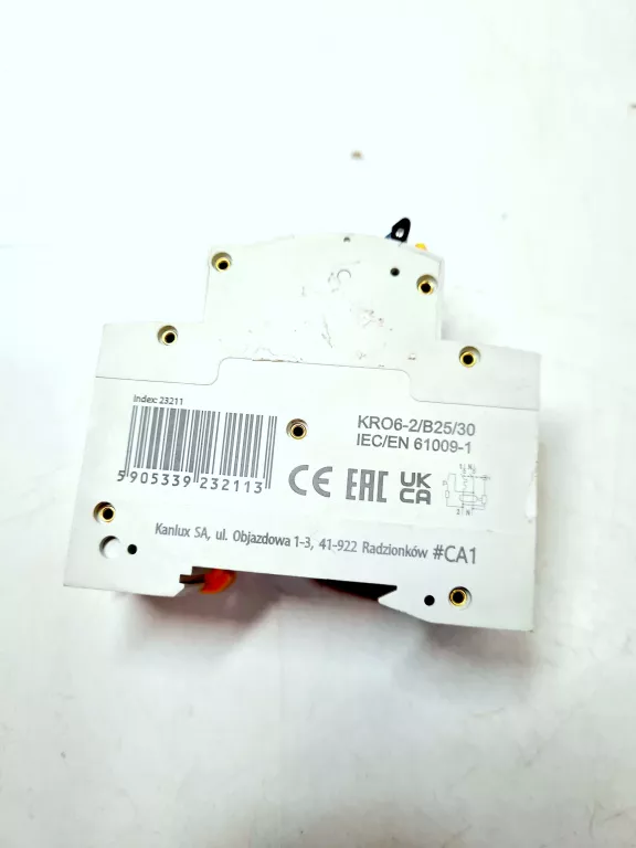 RÓŻNICÓWKA IDEAL KRO-6 B25/30 Z LAMPKĄ