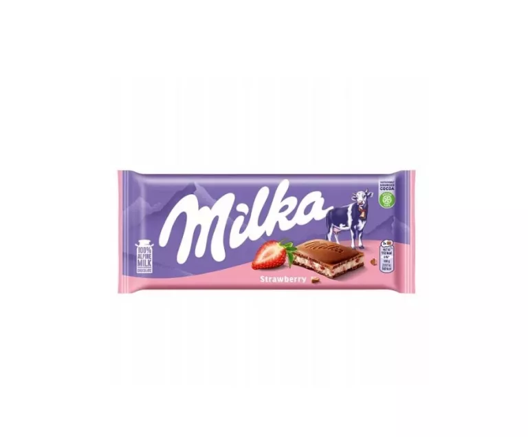 CZEKOLADA MLECZNA MILKA STRAWBERRY 100 G