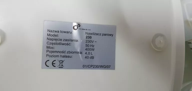 UZDATNIACZ POWIETRZA CLIMATIC 230
