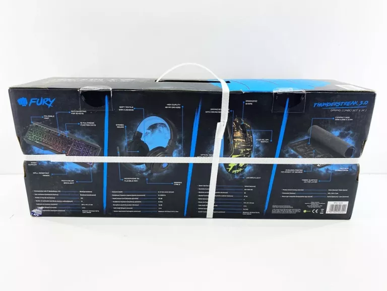 ZESTAW 4W1 GAMINGOWY DLA GRACZY FURY THUNDERSTREAK