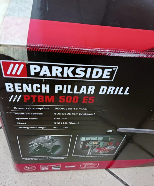 wiertarka-stolowa-parkside-ptbm-500-e5-kolumnowa-stan-uzywany