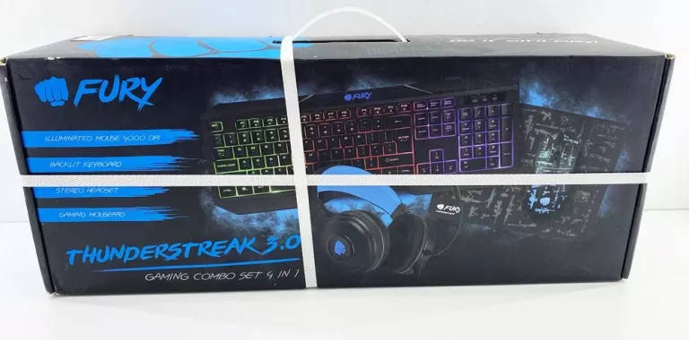 ZESTAW 4W1 GAMINGOWY DLA GRACZY FURY THUNDERSTREAK