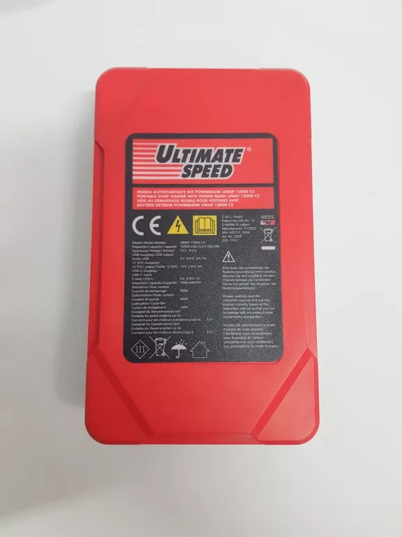 ULTIMATE SPEED Mobile Autostarthilfe mit Powerbank UMAP 12000