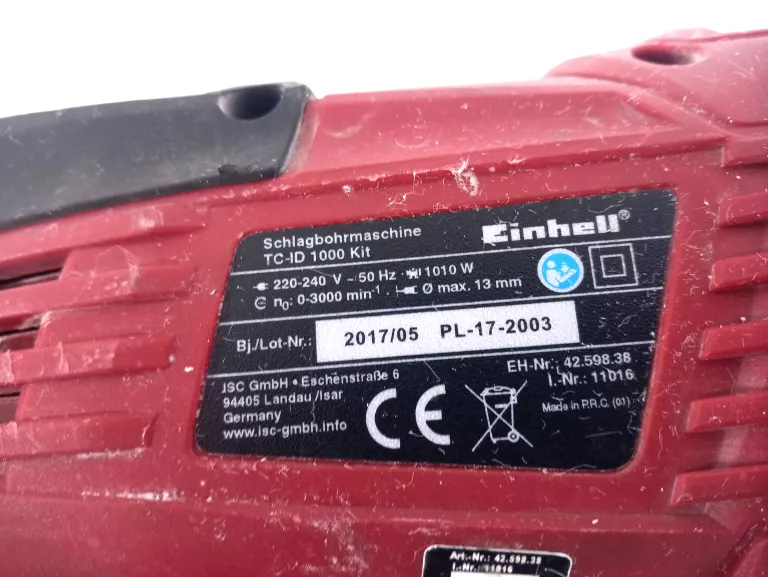 wiertarka-udarowa-einhell-tc-id-1000-kit-waga-wiertarki-210