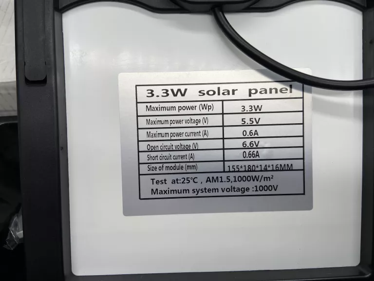 ZEWNĘTRZNA KAMERA SOLARNA