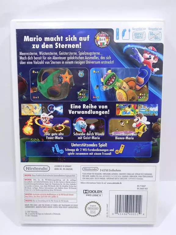 SUPER MARIO GALAXY GRA NA NINTENDO WII