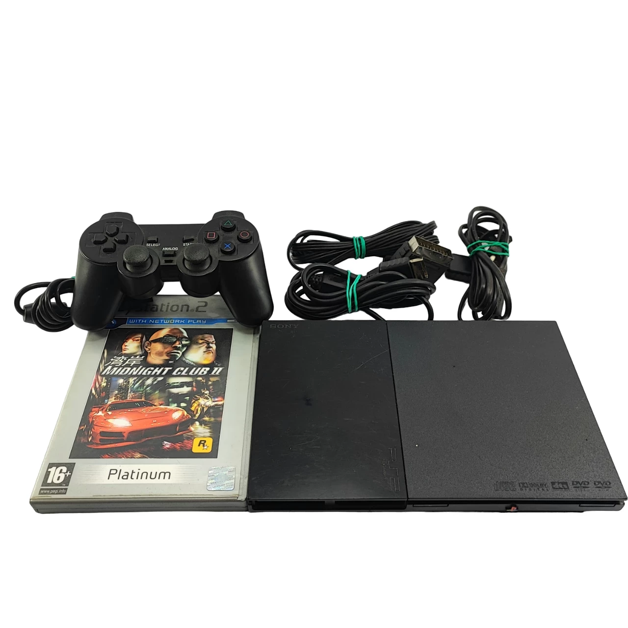 KONSOLA SONY PLAYSTATION 2 SLIM SCPH90004 CZARNA Konsole Loombard.pl
