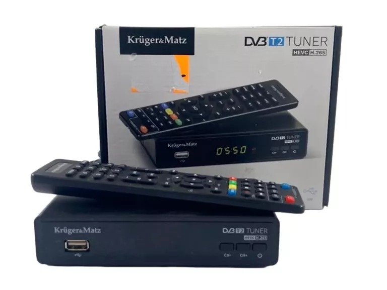 TUNER DEKODER DVB-T2 H.265 HEVC KRUGER&MATZ