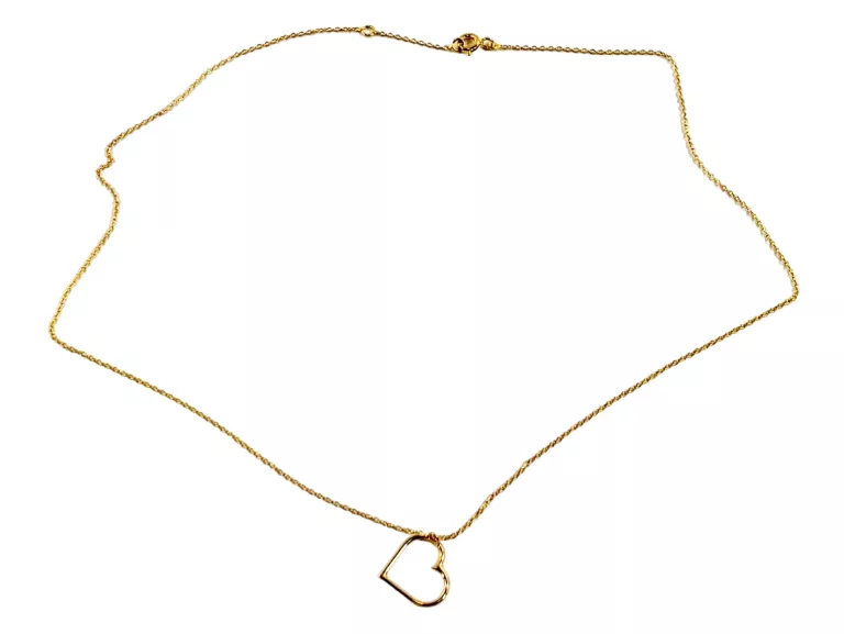 ZŁOTY ŁAŃCUSZEK Z WISIORKIEM P.375 1,30 G 42 CM