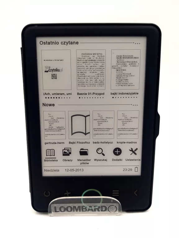 CZYTNIK BEMI COGNITA 6'' 4 GB CZARNY + KARTA 32GB