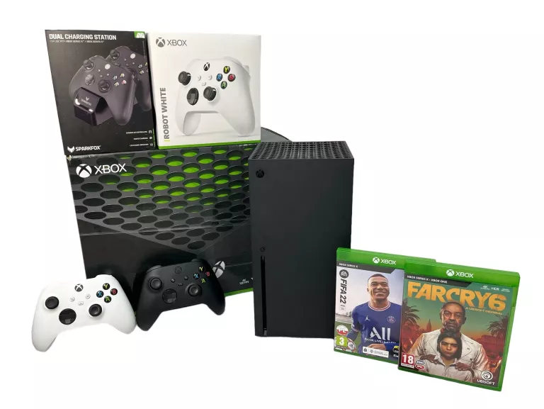 KONSOLA XBOX SERIES X 1TB 2X PAD 2X GRA STACJA GW