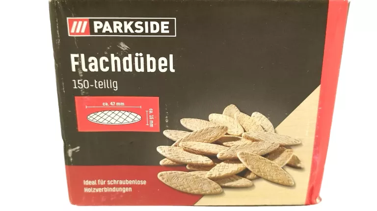 PARKSIDE LAMELKI KOŁKI MEBLOWE PŁASKIE15X47MM 150
