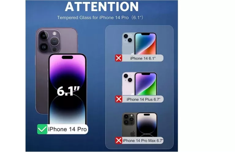 ZESTAW 3X SZKŁO + 3X APARAT OMOTON IPHONE 14 PRO