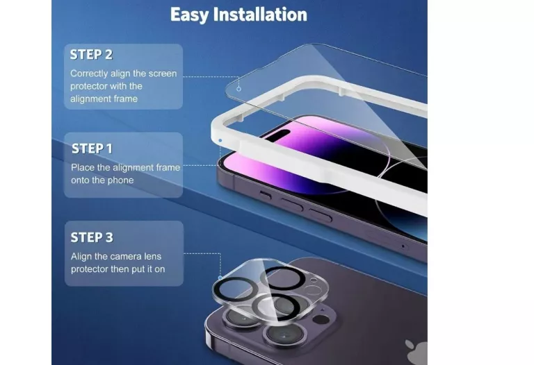 ZESTAW 3X SZKŁO + 3X APARAT OMOTON IPHONE 14 PRO