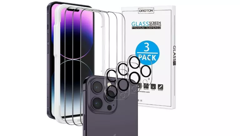 ZESTAW 3X SZKŁO + 3X APARAT OMOTON IPHONE 14 PRO