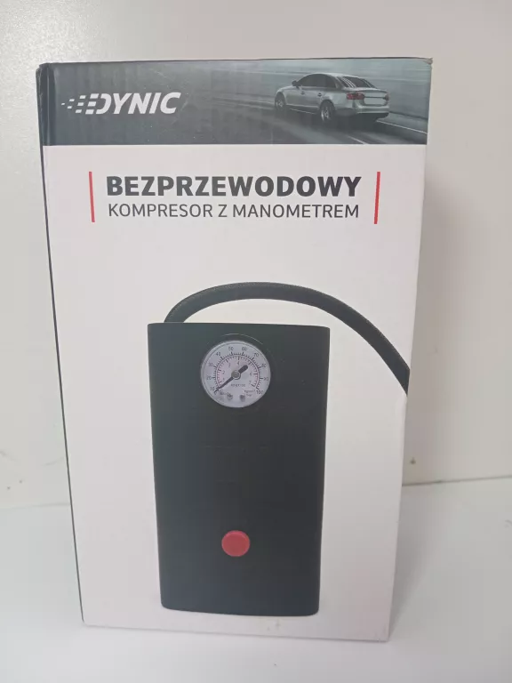 BEZPRZEWODOWY KOMPRESOR Z MANOMETREM