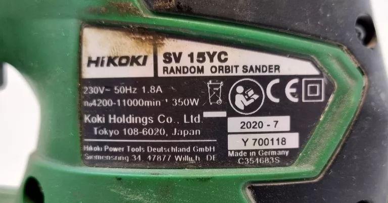 SZLIFIERKA MIMOŚRODOWA HIKOKI SV15YC