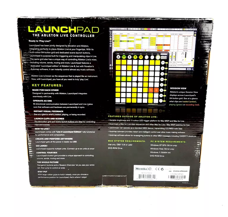 NOVATION LAUNCHPAD KONTROLER ABLETON LIVE NOVLPD01