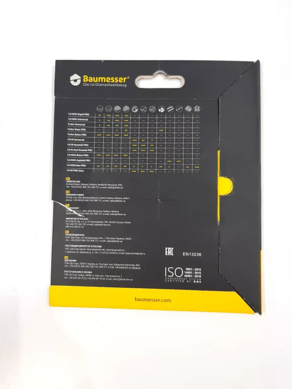 BAUMESSER TARCZA PRO GRES 125 MM 913 155 38 010