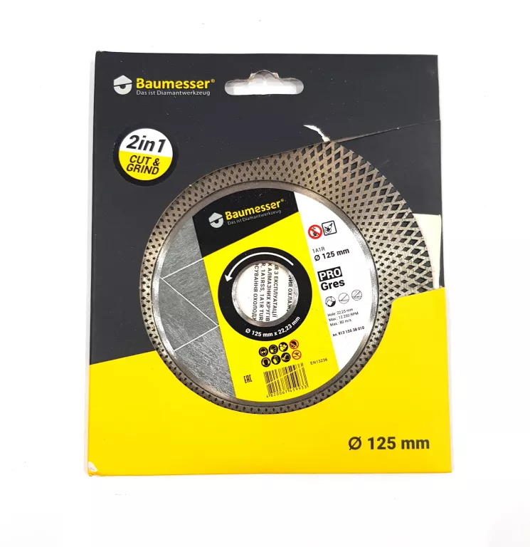 BAUMESSER TARCZA PRO GRES 125 MM 913 155 38 010