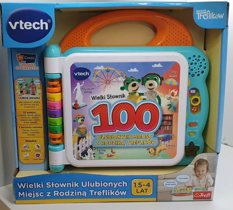 VTECH WIELKI SŁOWNIK ULUBIONYCH MIEJSC TREFLIKÓW