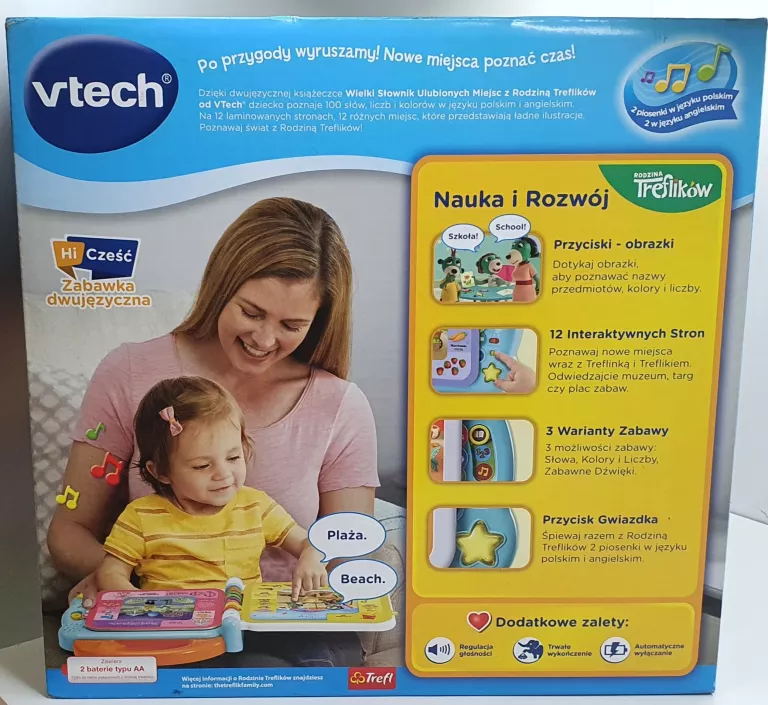 VTECH WIELKI SŁOWNIK ULUBIONYCH MIEJSC TREFLIKÓW