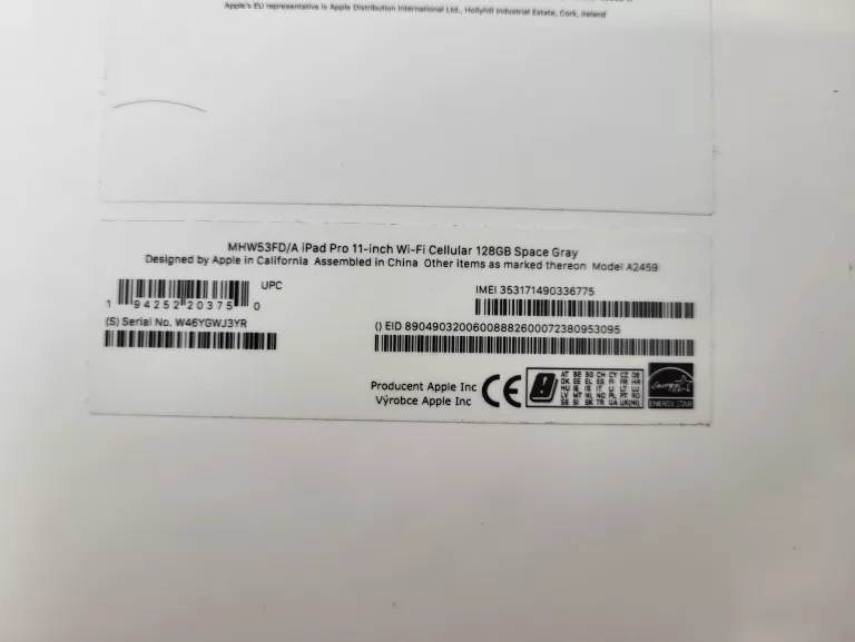 TABLET APPLE IPAD PRO 12.9" M1 128GB