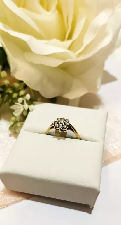 ŁADNY ZŁOTY PIERŚCIONEK PR 375