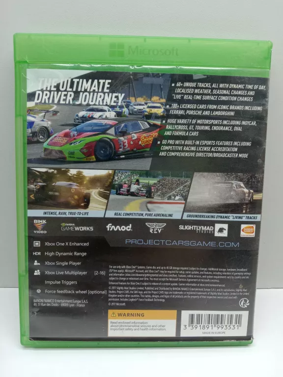 GRA XBOX ONE PROJECT CARS 2
